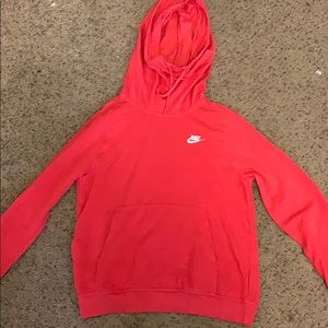 Pink Nike high neck hoodie